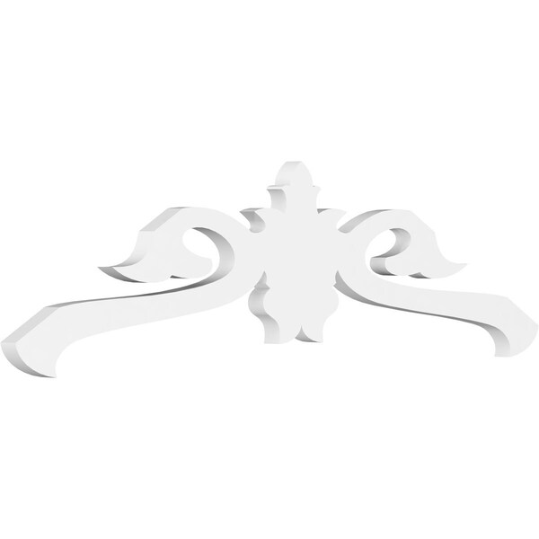 Ekena Millwork Pitch Florence Architectural Grade PVC Gable Pediment, 36"W x 10 1/2"H x 1"P (7/12) GPP036X011X100FLO - main